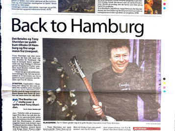 Det Betales, The Beatles Tribute Band, gamle avisutklipp, Tor Olsen, Tony Sheridan, Drammens Teater, Drammens Tidende kultur