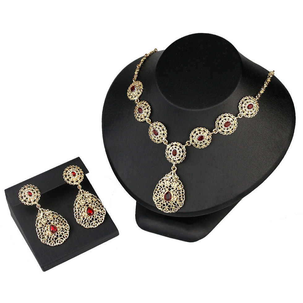 Miniatura: Sunspicems Algeria Morocco Bridal Jewelry Sets For Women Crystal Wedding Bijoux 