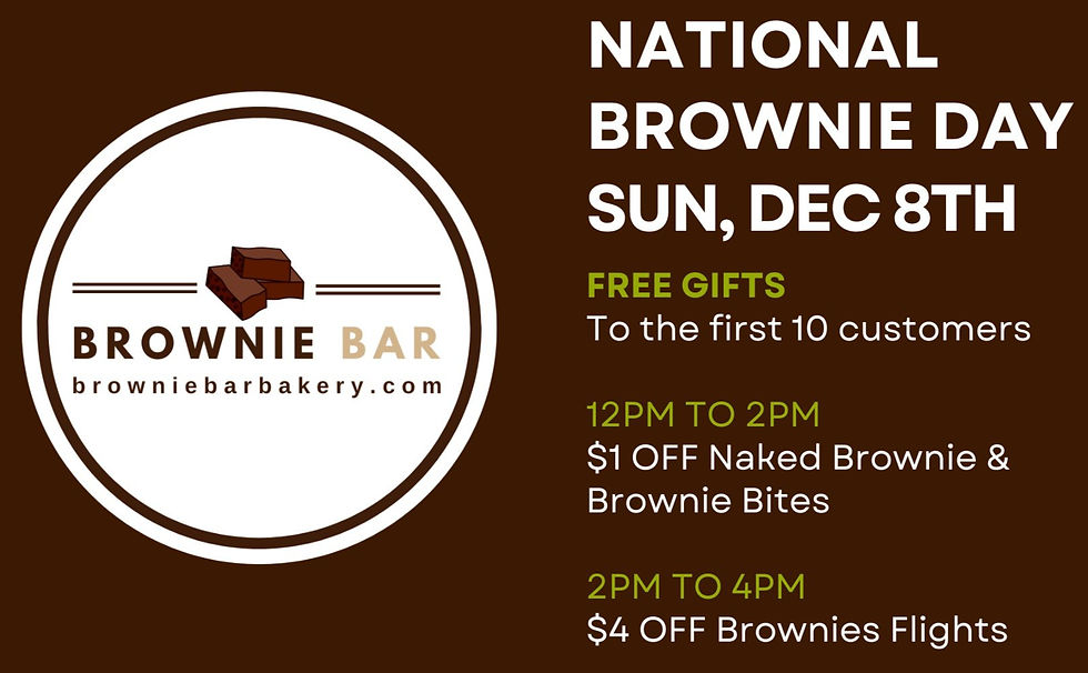 National Brownie Day @ Brownie Bar