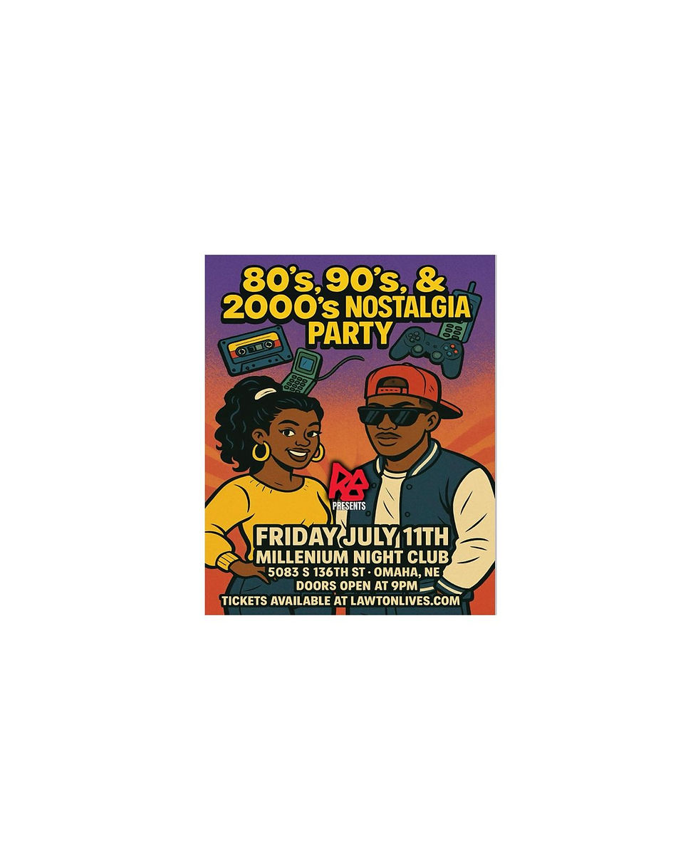 80s, 90s, & 2000s Nostalgia Party