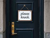 Trump caught knocking on invisible door – again