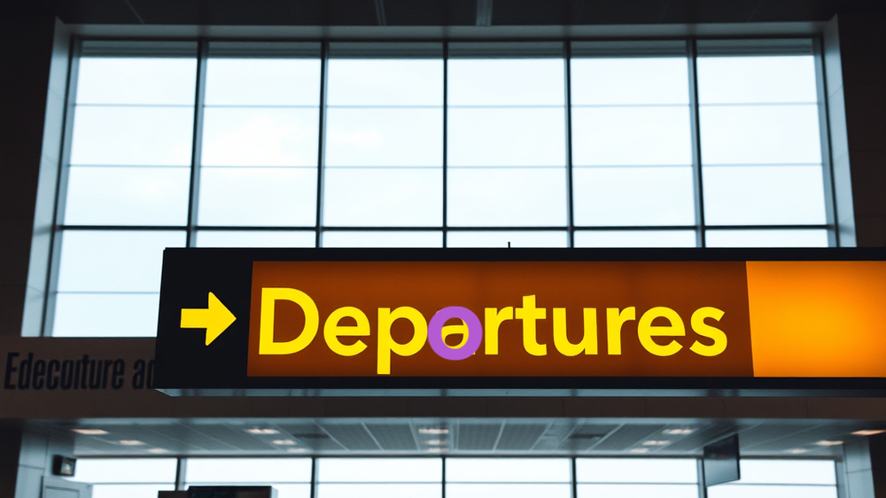 Reform top policy to change airport signage to 'Deportures'