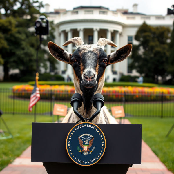 Goat girl Melania denies everything