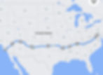 A map of the United States is shown, with a GPS route going through the middle, the route going below both of the previous maps.. There are various "points" marked along the route, from letter "A" to "I".