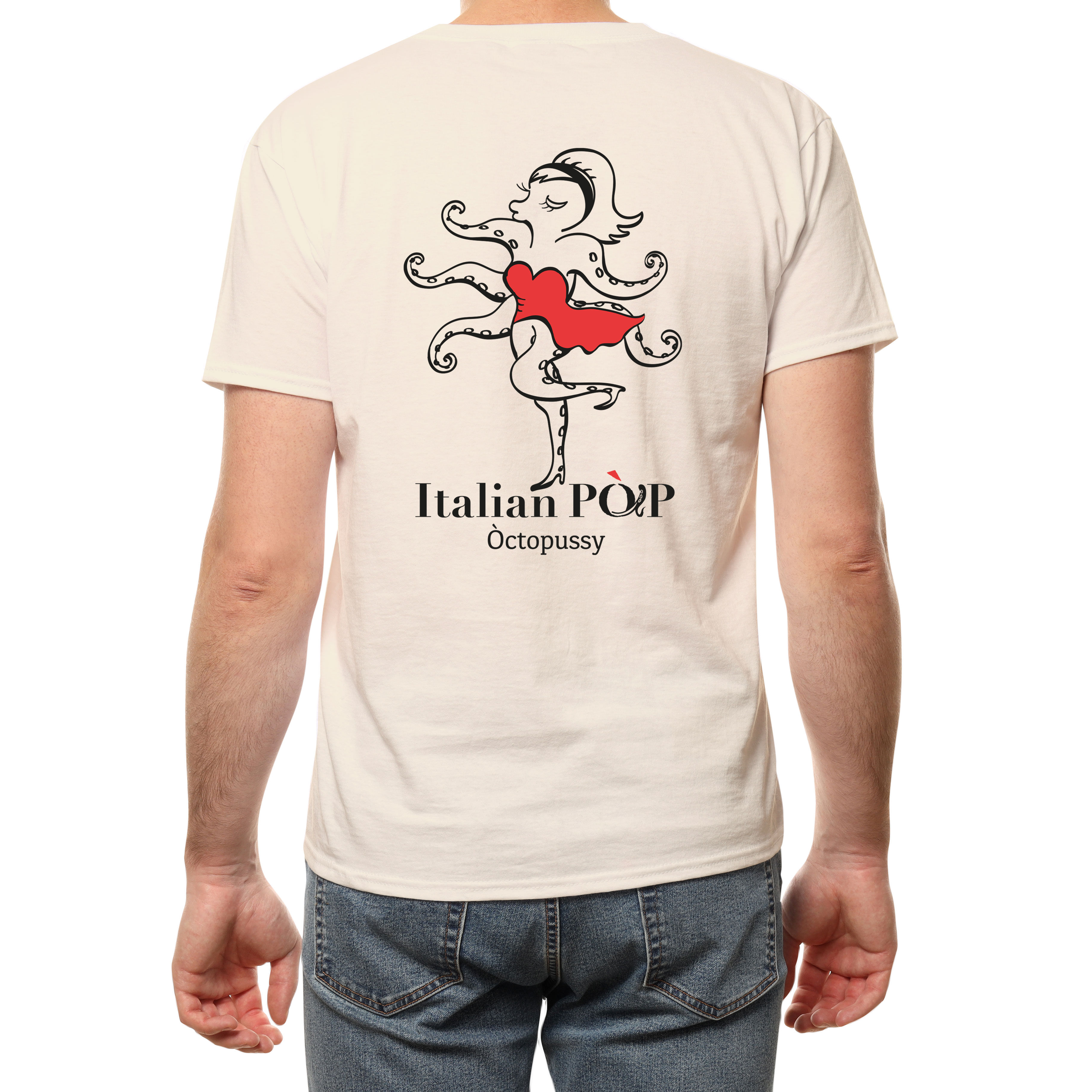Italian Sexy Octopus Pop (polpo) Art T-Shirt Graphic Tee