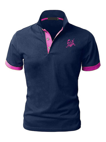 polo golf polpo blu