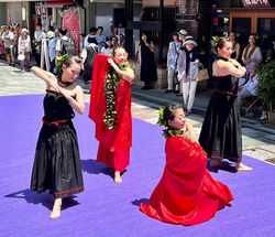 Latino Dancers in Ballroom