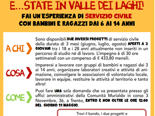 Fai un esperienza di servizio civile in Valle!