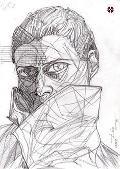 Malgosia Bela by Monika Bielskyte v.2 - Donna Enigmatica #11 ( Enigmatic Woman ) Portrait Drawing