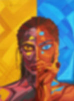 Dubbio / Doubt; Daria Werbowy - Grazie a Inez van Lamsweerde / Vinoodh Matadin - Portrait Painting