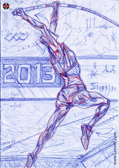 Girl in Motion n12 VD1, Women's Pole Vault Athletic
