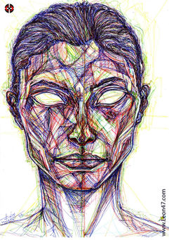 Alexandra_Agoston, Chris_Colls, Alexandra, Agoston, Chris, Colls, Minimal Portrait Drawing, Fashion Photography, Leon 47