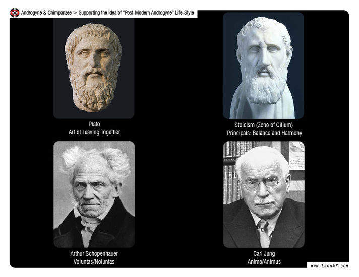 Leon 47, Androgyne & Chimpanzee, Plato, Stoicism, Carl Jung, Arthur Schopenhauer
