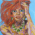 Monica Vitti by Karen Radkai 2 - Thank Bvlgari, Portrait Painting to Sell by Artist; Buy Artwork