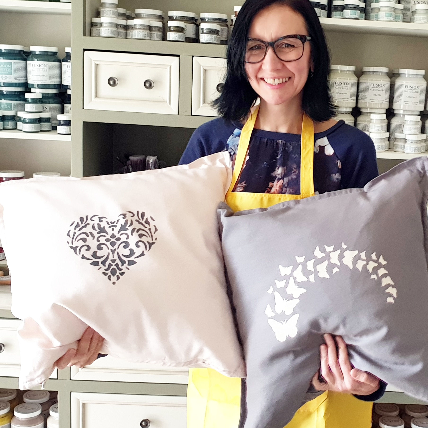 Cushions Stencilling Workshop