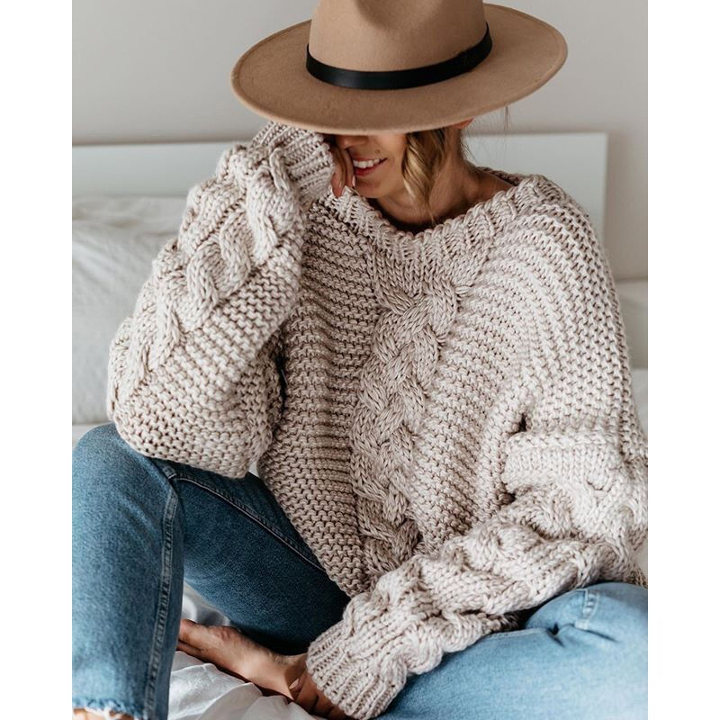 Thumbnail: Victoria Cable Knit Jumper