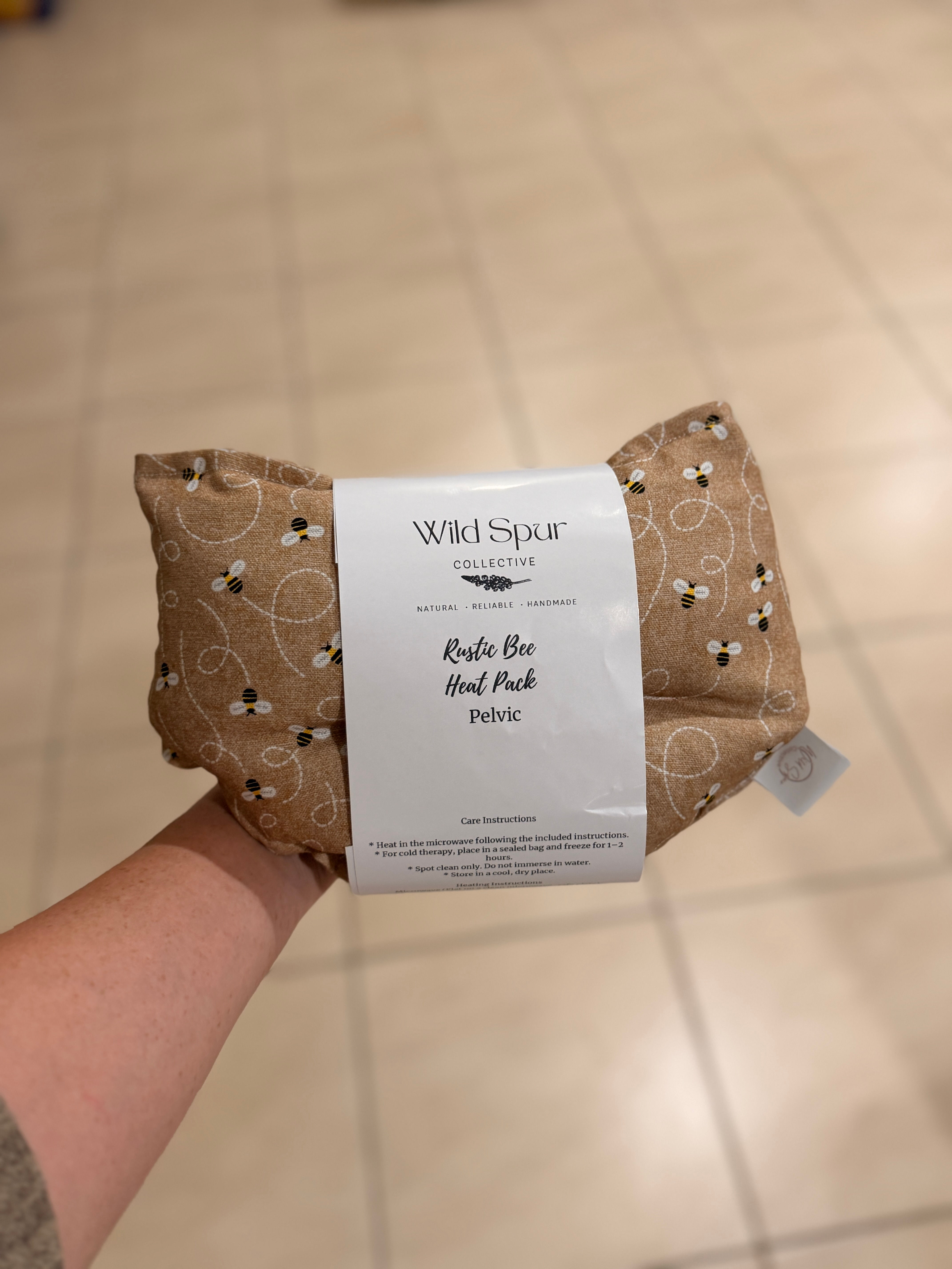 Rustic Bee Pelvic Heat Pack