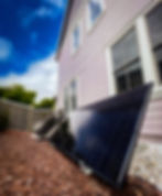 Panels on Side of a House