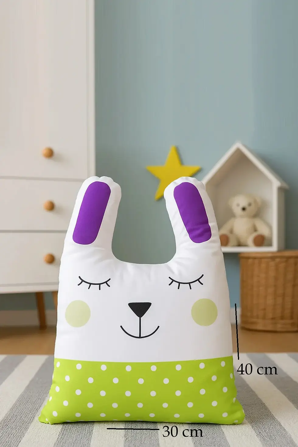 Küçük resim: 2’li İçi Dolgulu Çocuk Odası Kırlent Yastık Seti 30x40 cm