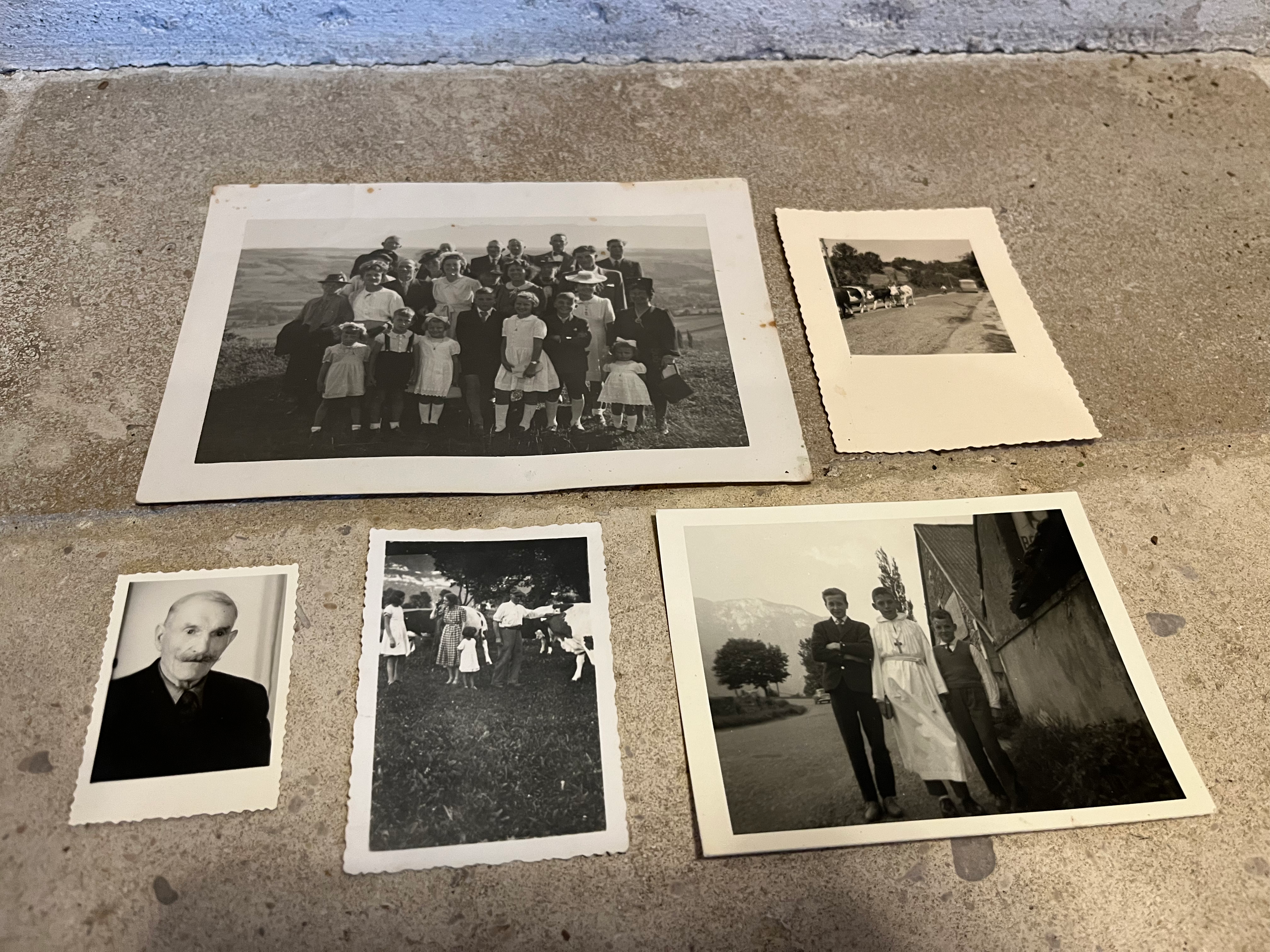 Lot de 5 photos du Pays de Gex. 1930/1940