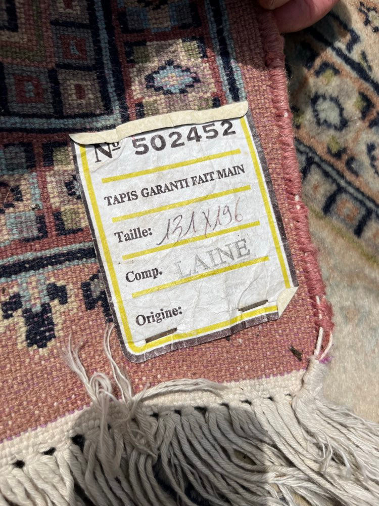 Miniature : Tapis persan ancien en laine 