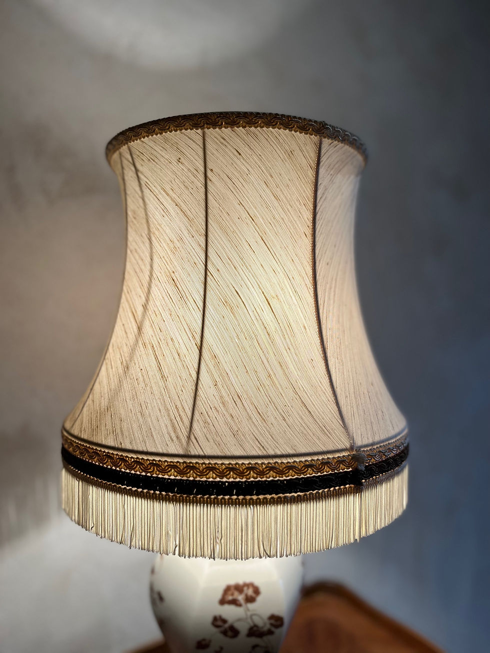 Miniature : Lampe à poser en porcelaine 1960/70