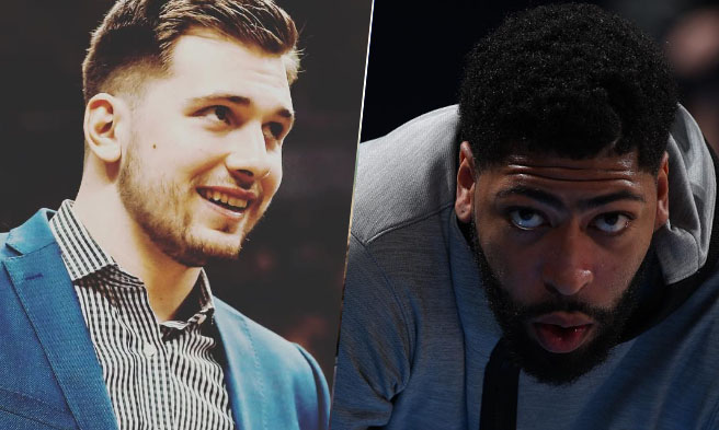 Luca Doncic at Anthony Davis - IG / Sports