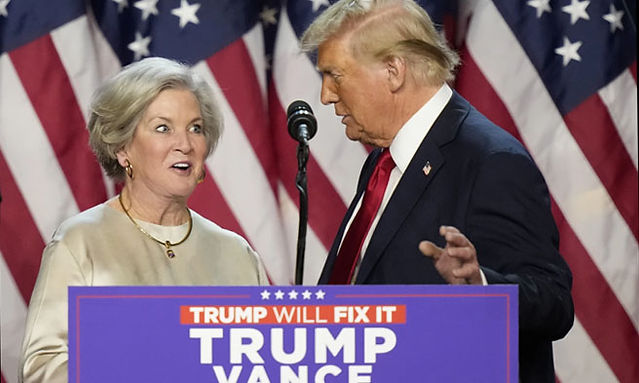 Susie Wiles at Donald Trump - Alex Brandon - AP Photo