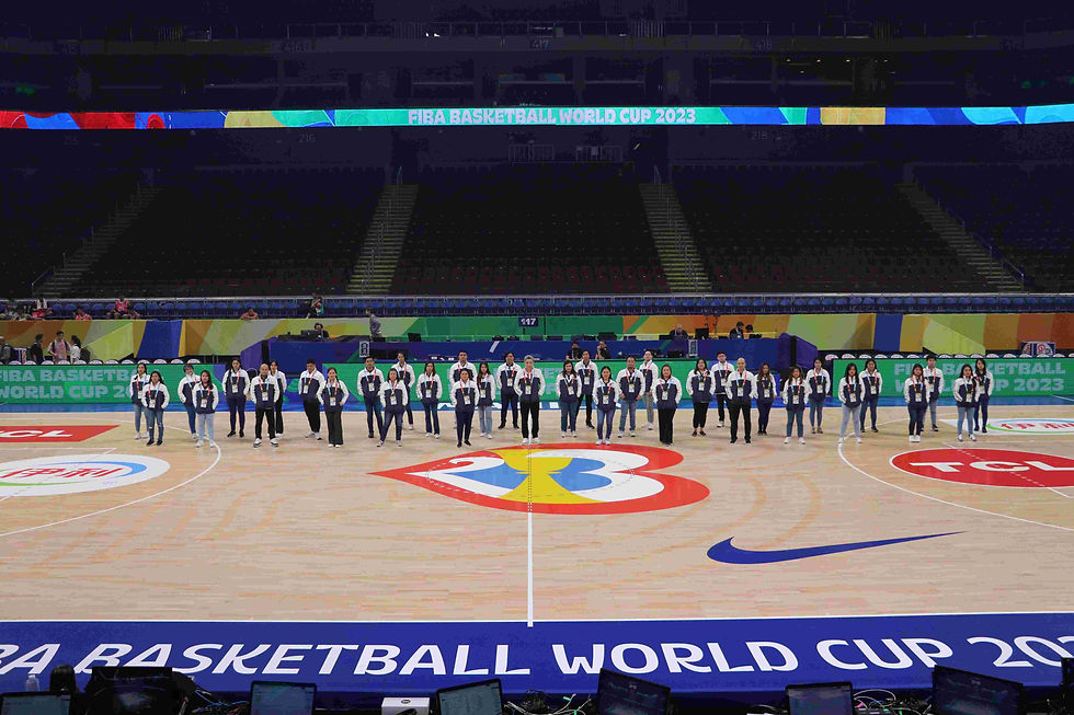 The SM MOA Arena employees proudly work together to provide excellent customer service to patrons for the final phase of the FIBA Basketball World Cup 2023.