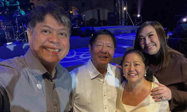 Kiko Pangilinan, PBBM, FL Liza Marcos at Sharon Cuneta