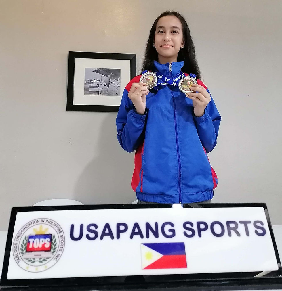Ang promising fencer na si Christine May Morales