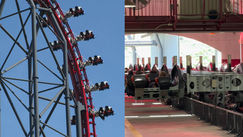 X2 rollercoaster ng Six Flags Magic Mountain sa California - Wiki - YT - Circulated