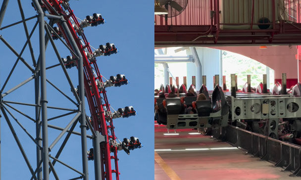 X2 rollercoaster ng Six Flags Magic Mountain sa California - Wiki - YT - Circulated