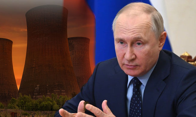 Vladimir Putin, nuclear power plant - FB, circulated
