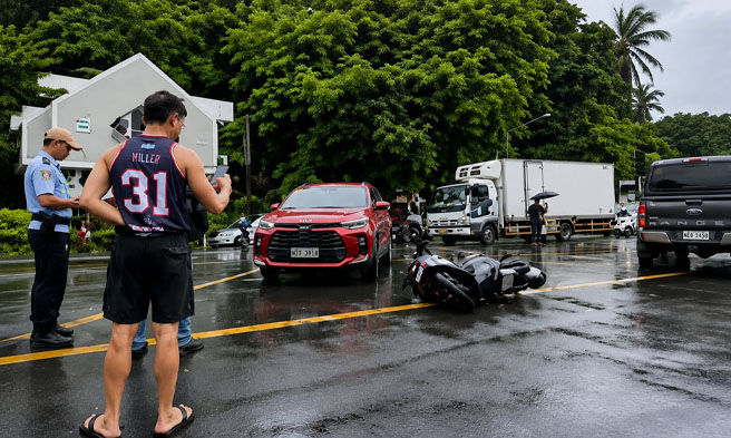 July 27, 2026: Sa kasagsagan ng malakas na buhos ng ulan, motorcycle rider sugatan sa road crash  incident