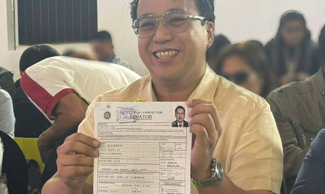 Quiboloy tumakbo sa senado