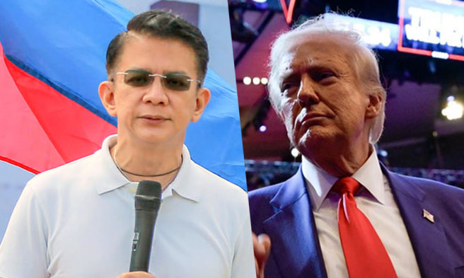 Chiz Escudero at Donald Trump - Social media