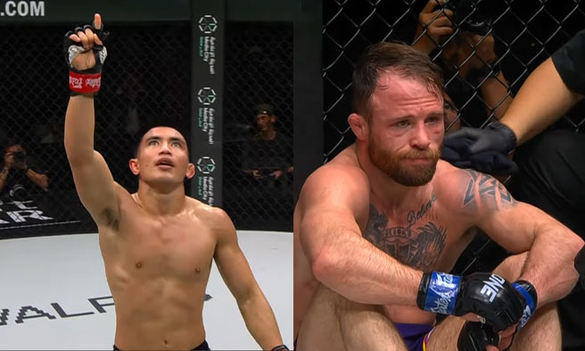 Joshua 'The Passion' Pacio at Jarred 'The Monkey God' Brooks sa ONE 171