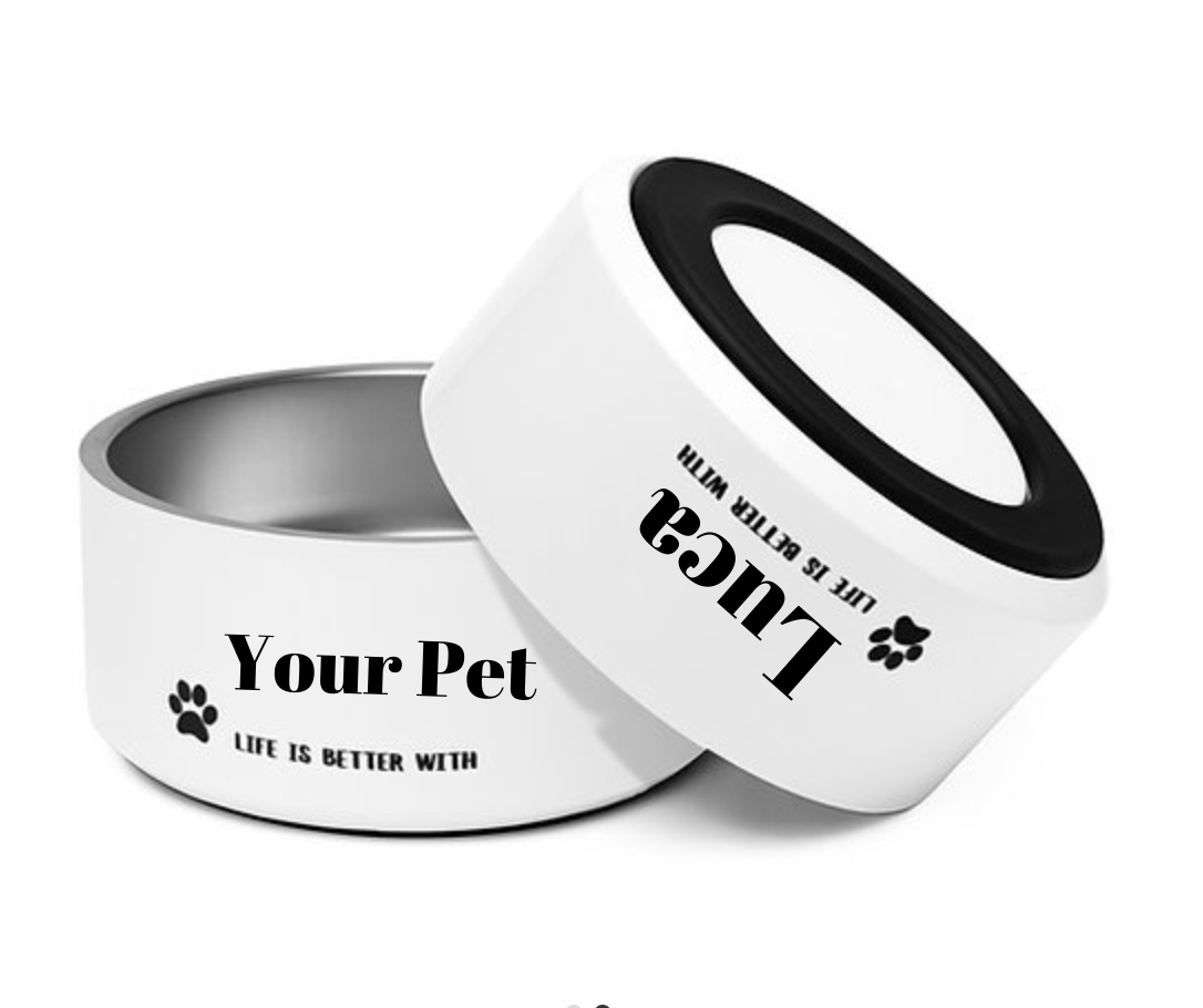 Pet bowl with your Pet's name