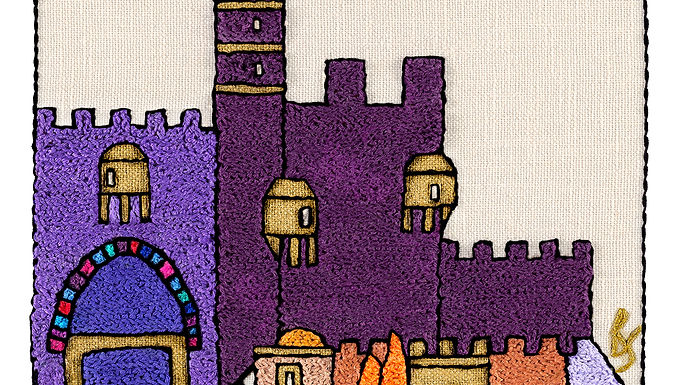 PARTS-MIGDAL-Mounted Stretched Canvas-45x45-Archival Print