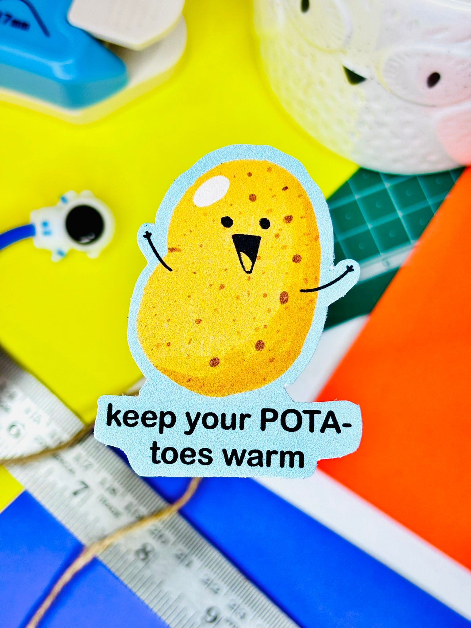 Potatoes Warm- Die cut Vinyl Stickers