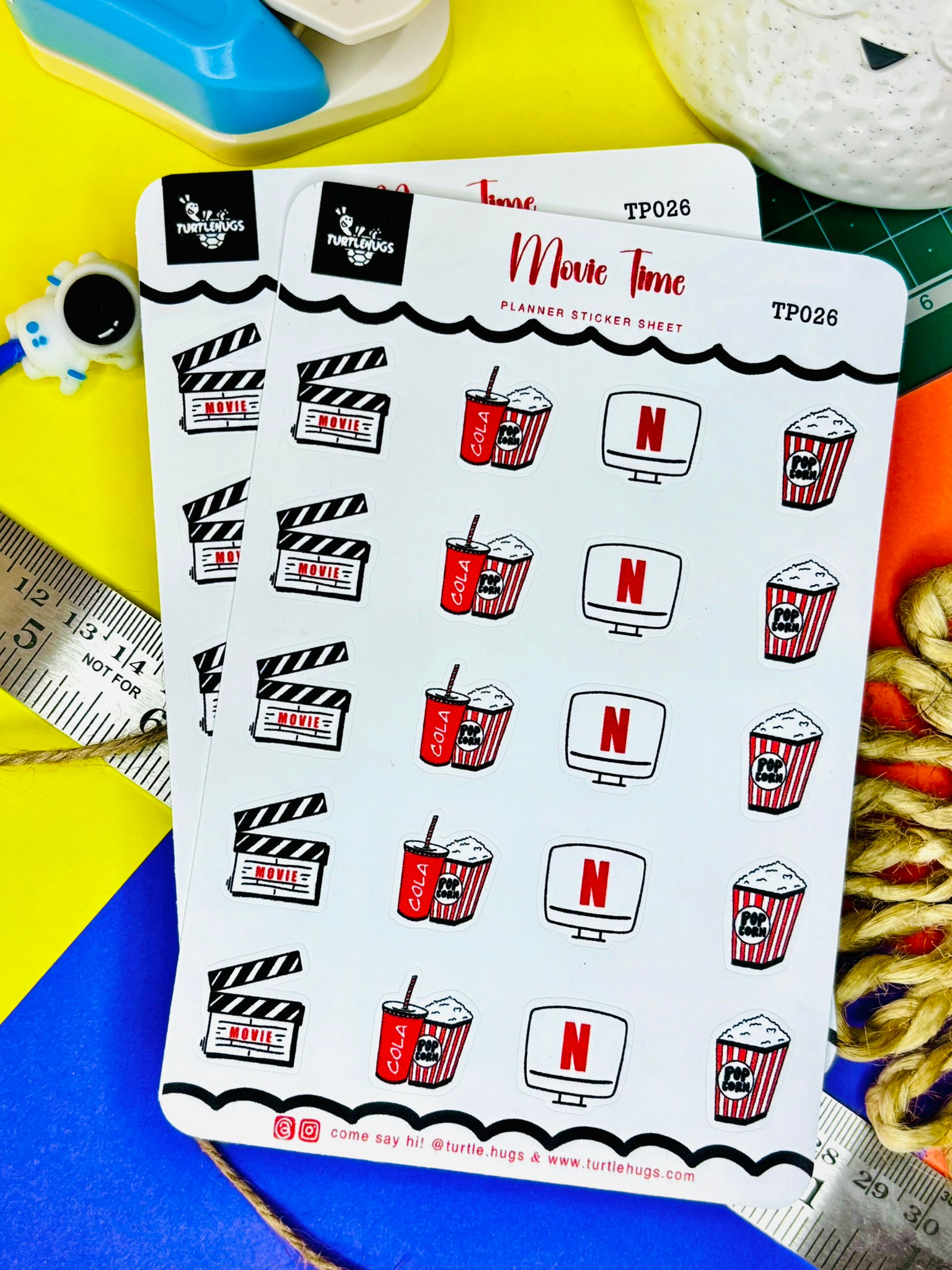 Movie Time Planner Sticker Sheet - TP026
