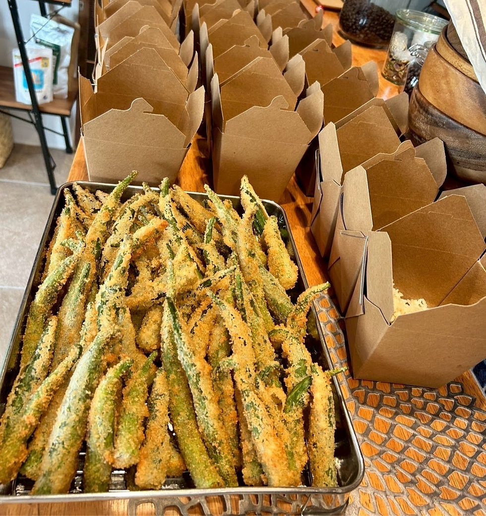 フライは米粉を使い冷めてもサクサク。子ども達も大好きな食感です。