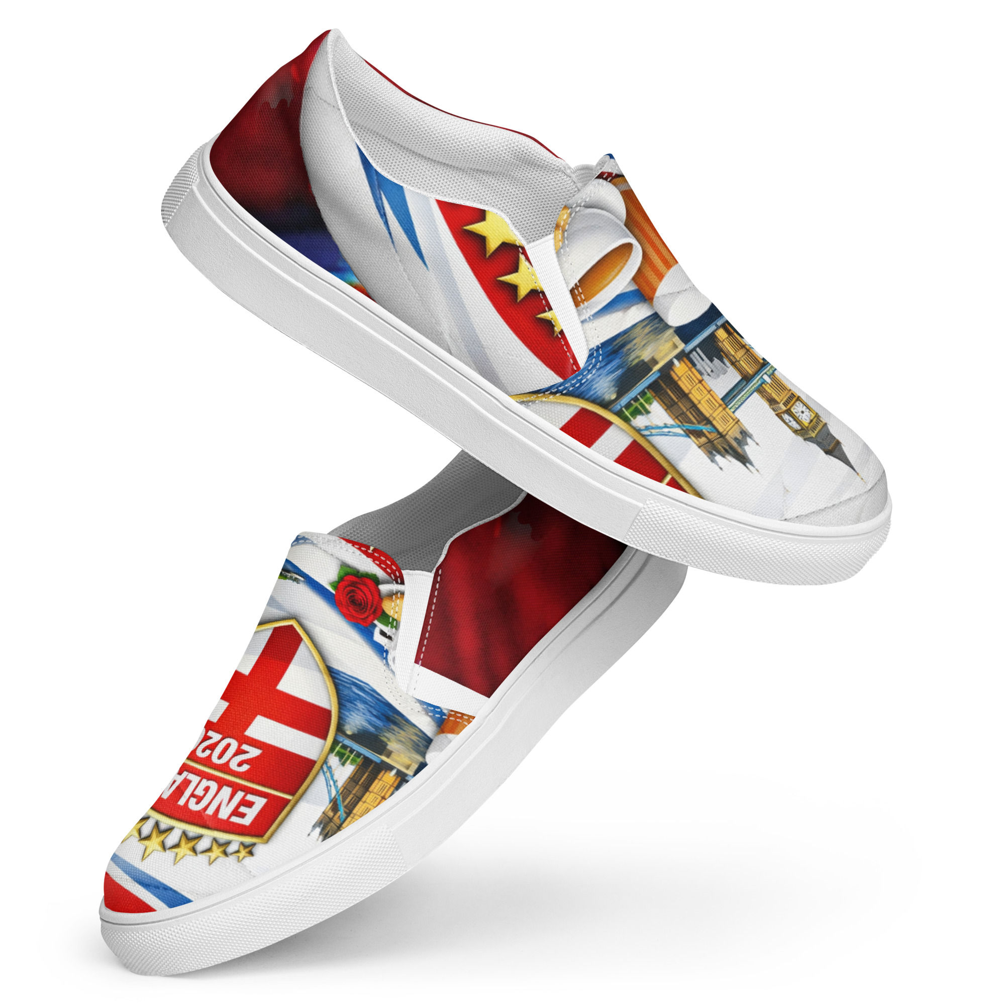ENG Unisex slip-on canvas shoes