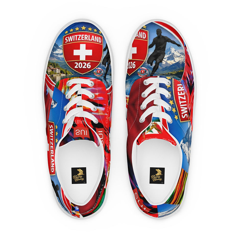 Thumbnail: SUI Unisex lace-up canvas shoes