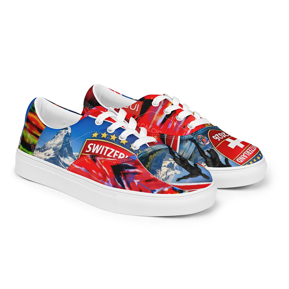 Thumbnail: SUI Unisex lace-up canvas shoes