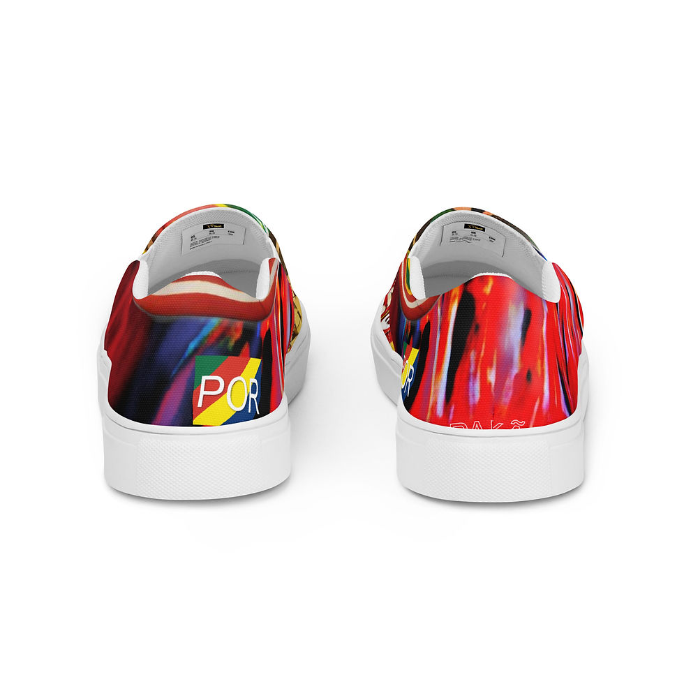Thumbnail: POR Men’s & Women's slip-on canvas shoes