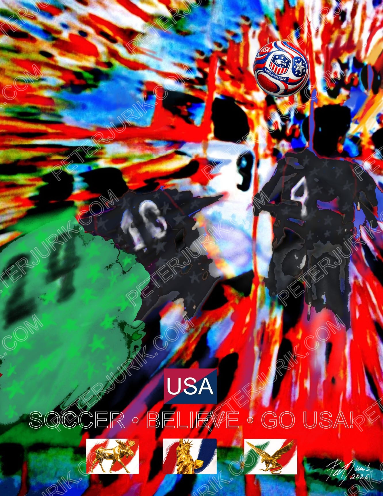 USA | Football Artwork | 2026