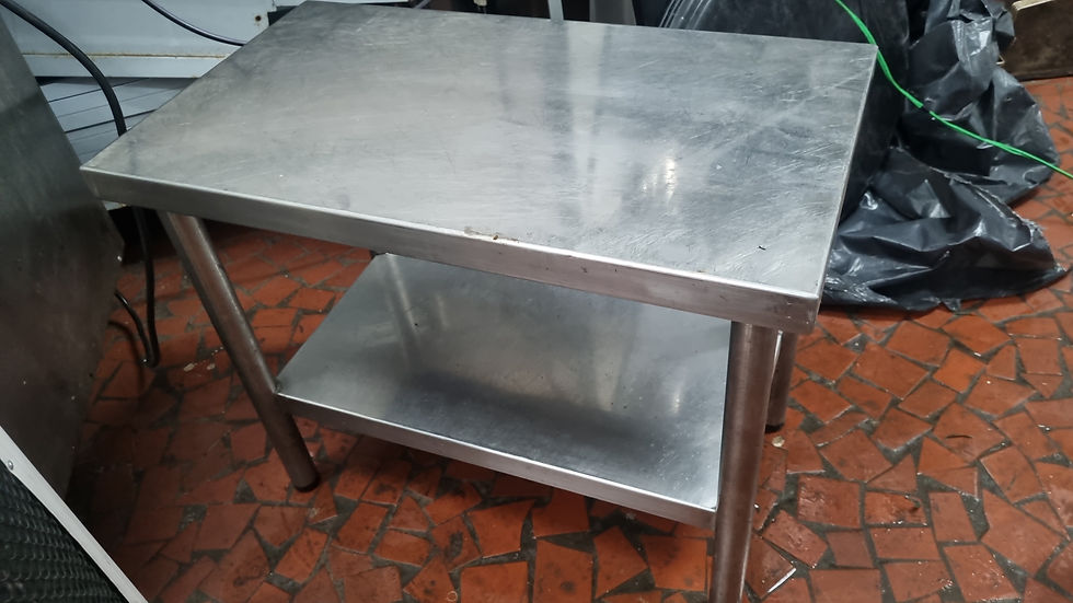 Miniatura: Mesa de Inox Baixa Macon -70x40