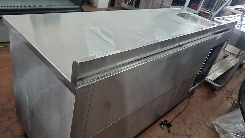 Miniatura: Balcão Refrigerado de Encosto 2 mtrs com 3 Portas e Pia-PREÇO A VISTA R$ 4.999,9